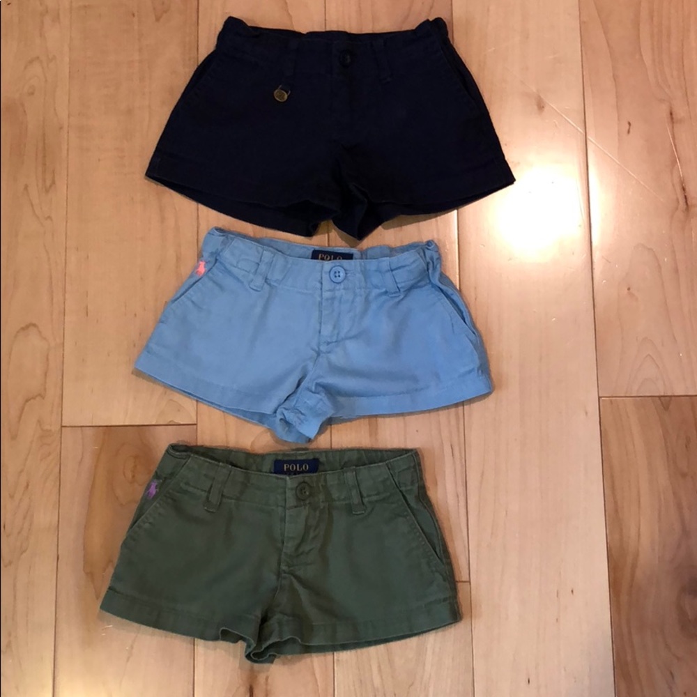 Lot of 3 Ralph Lauren Chino shorts size 3T